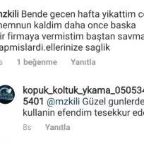 Köpük Koltuk yıkama