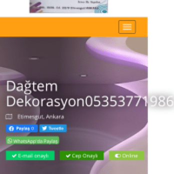 Dağtem dekorasyon