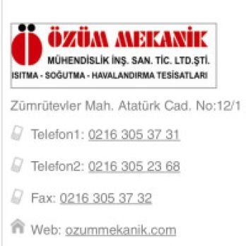 Özüm mekanik mühendislik ltd şti