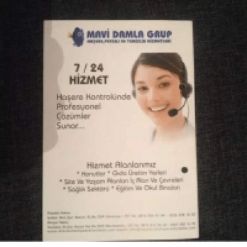 MAVİ DAMLA GRUP HAŞERE İLAÇLAMA TEMİZLİK VE PEYZAJ HİZMETLERİ