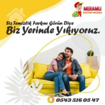 Meramlı koltuk yıkama BUHARLl Yıkama