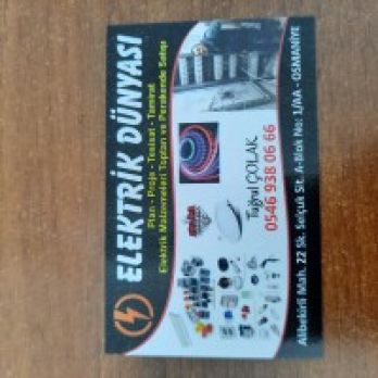 ELEKTRİK DÜNYASI TUĞRUL ÇOLAK