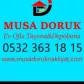 MUSA DORUK EVDEN NAKLİYAT 0532 363 1815 Doruk